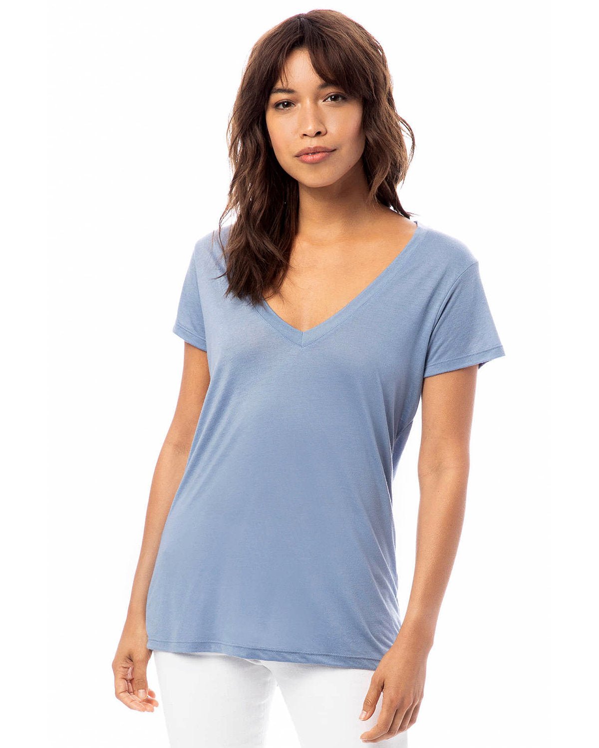 Alternative 2894B2 Ladies' Slinky-Jersey V-Neck T-Shirt