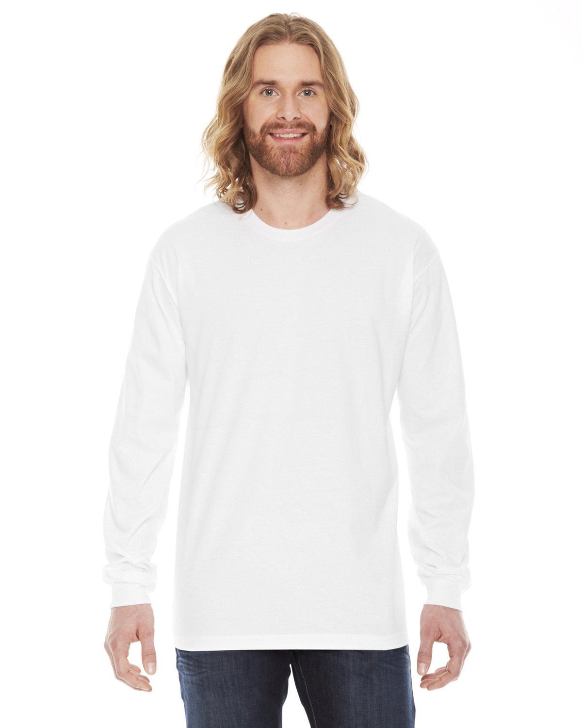 American Apparel 2007 Unisex Fine Jersey USA Made Long-Sleeve T-Shirt