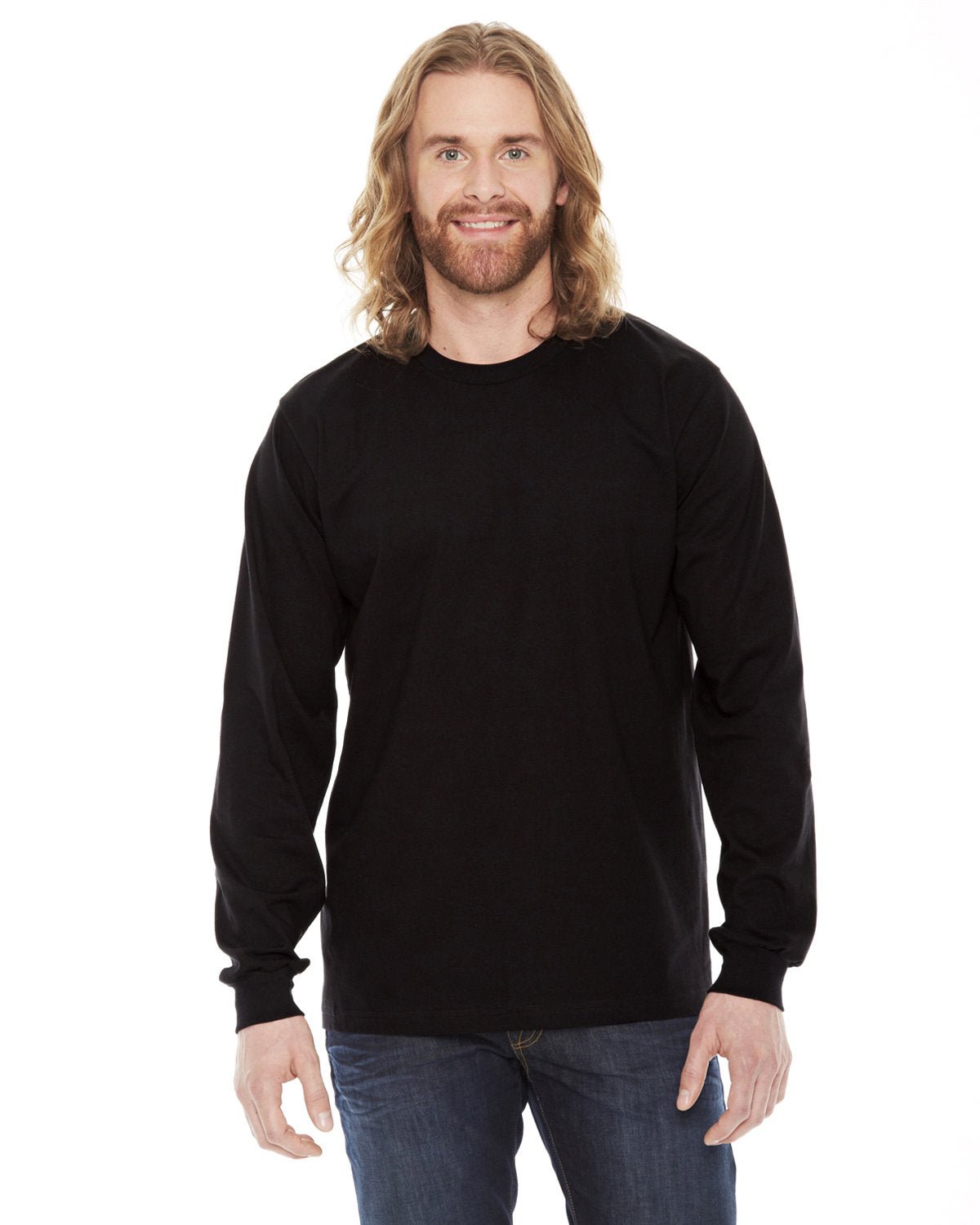 American Apparel 2007 Unisex Fine Jersey USA Made Long-Sleeve T-Shirt