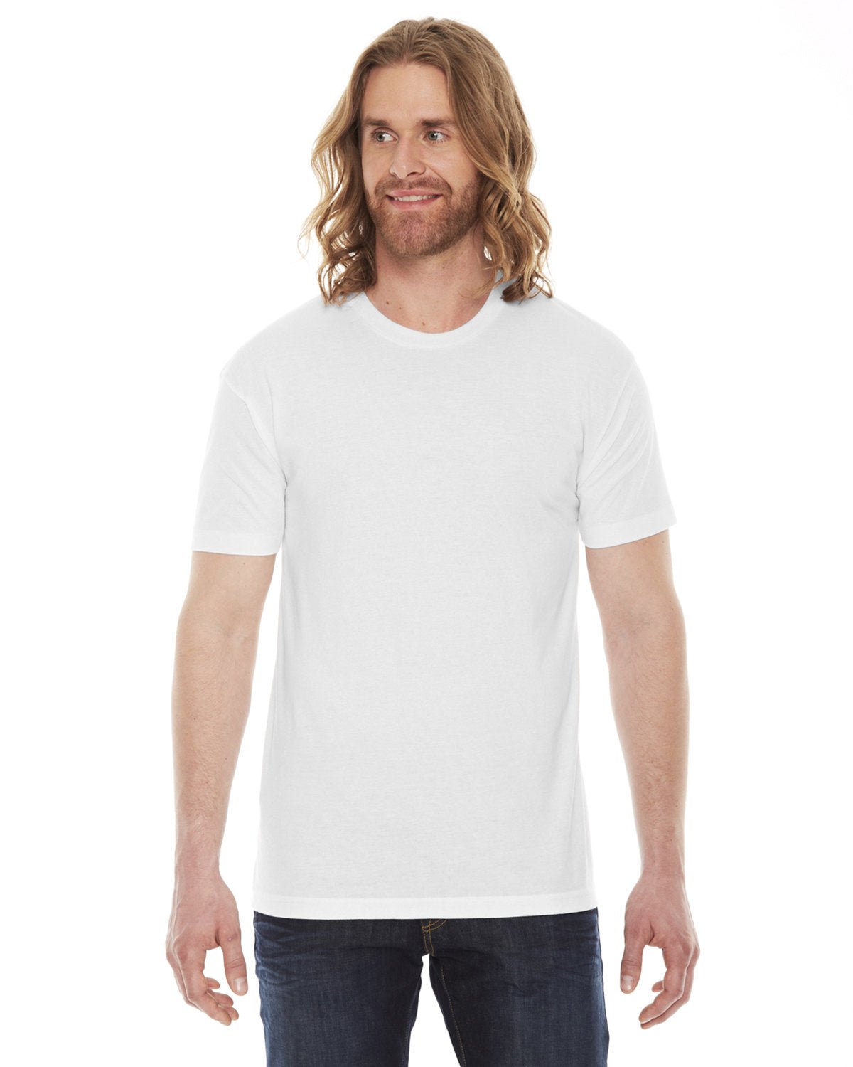 American Apparel BB401 Unisex Poly-Cotton USAMade Crewneck T-Shirt