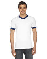American Apparel BB410W UNISEX Poly-Cotton Short-Sleeve Ringer T-Shirt