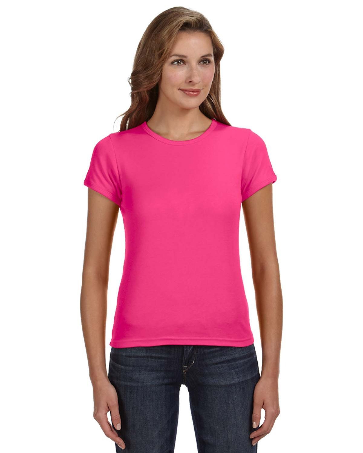 Anvil 1441 Ladies' 1x1 Baby Rib Scoop T-Shirt