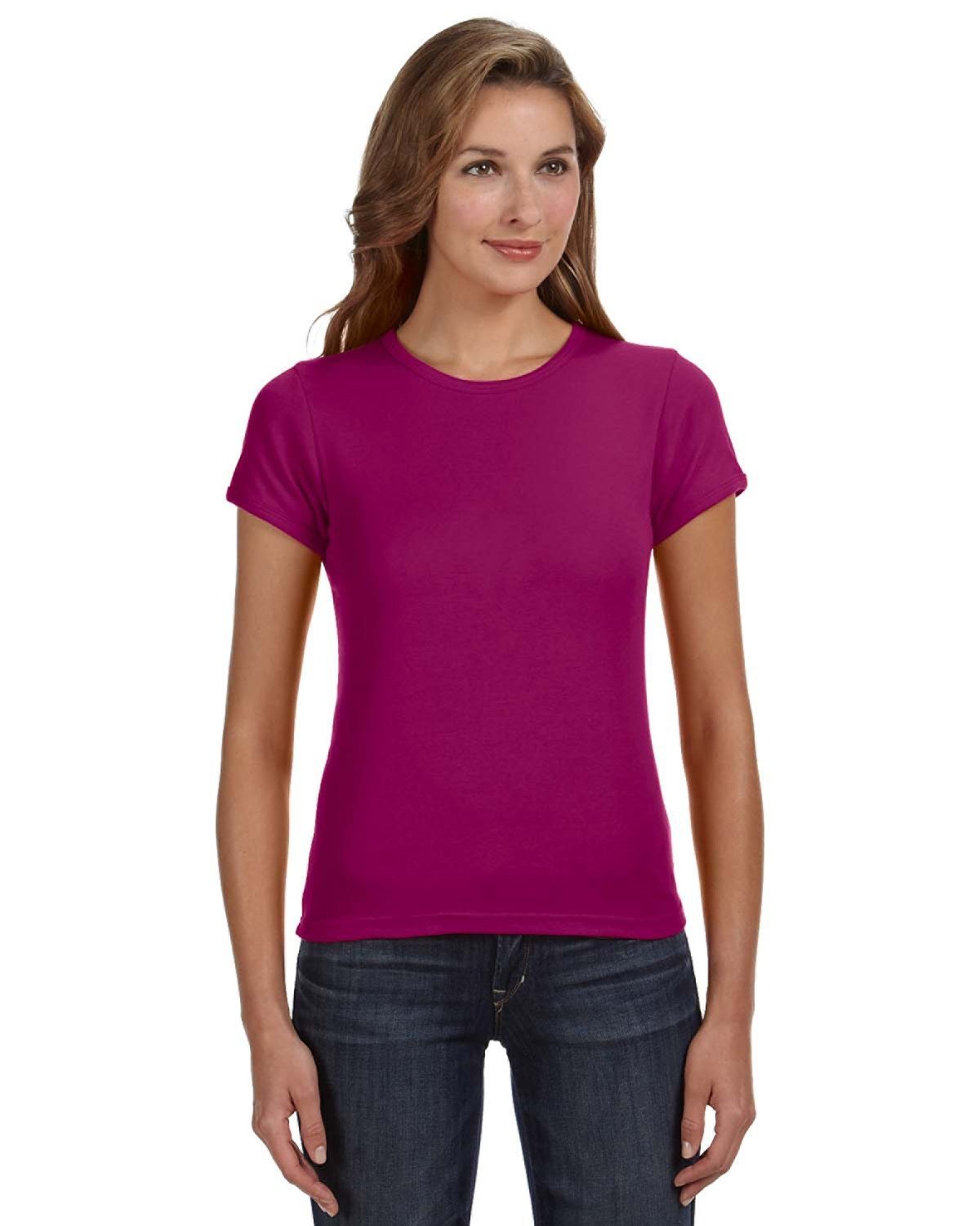 Anvil 1441 Ladies' 1x1 Baby Rib Scoop T-Shirt