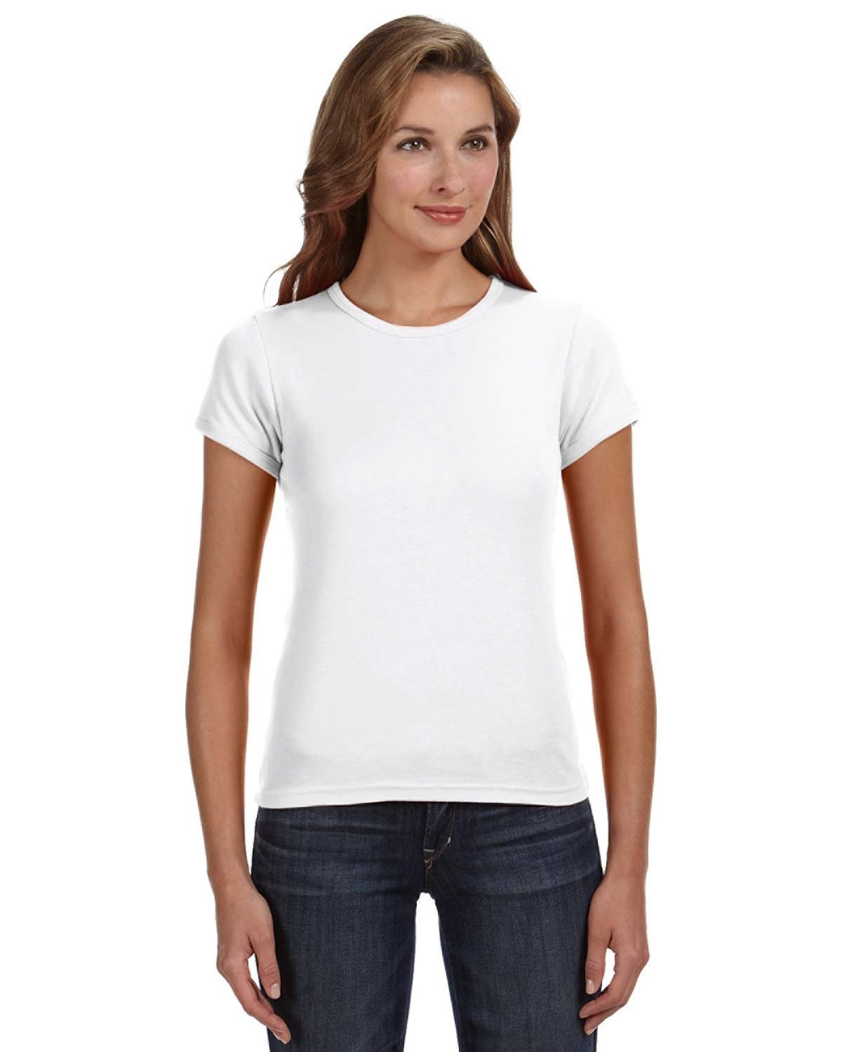 Anvil 1441 Ladies' 1x1 Baby Rib Scoop T-Shirt