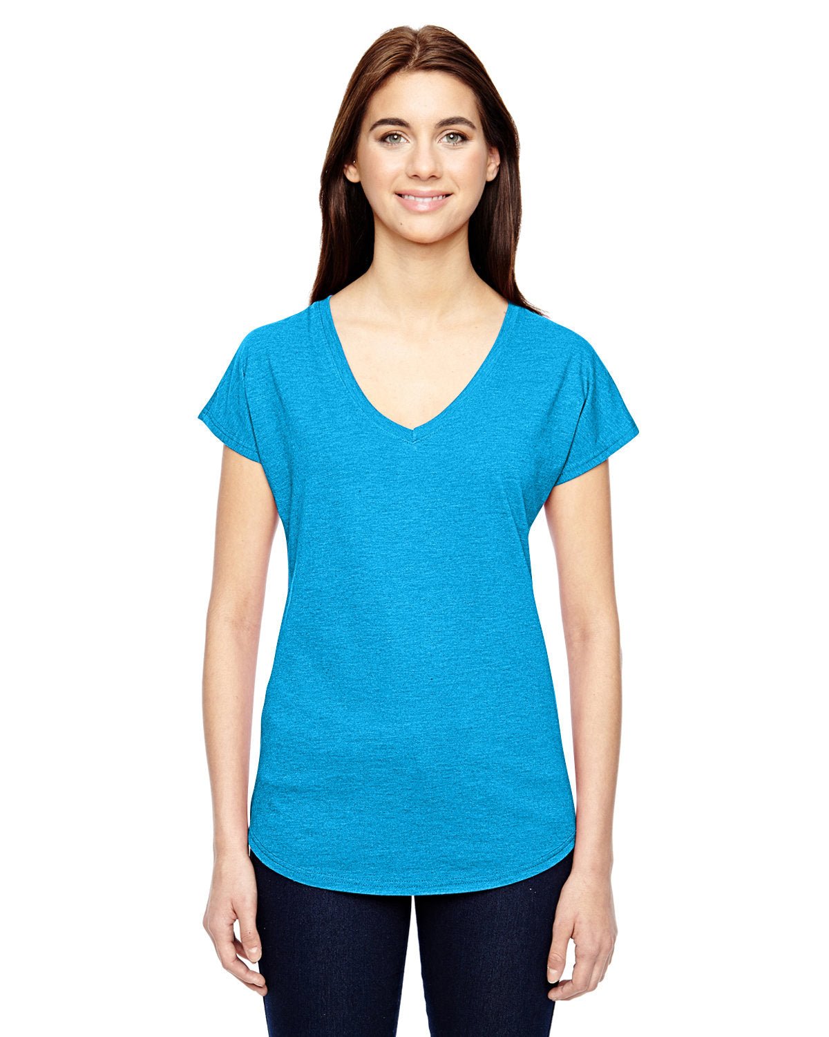 Anvil 6750VL Ladies' Triblend V-Neck T-Shirt