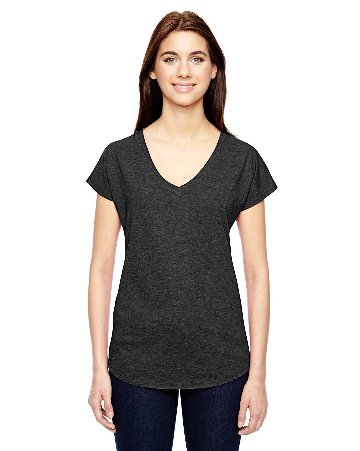 Anvil 6750VL Ladies' Triblend V-Neck T-Shirt