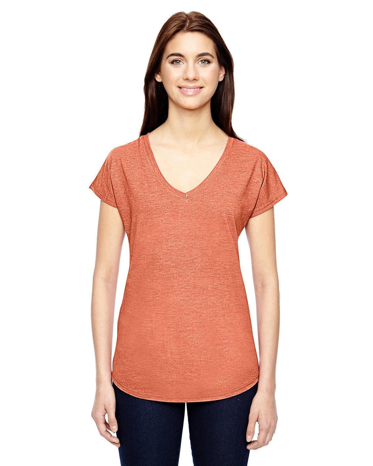 Anvil 6750VL Ladies' Triblend V-Neck T-Shirt