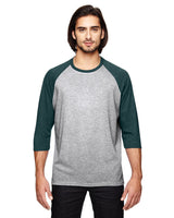 Anvil 6755 Adult Triblend 3/4-Sleeve Raglan T-Shirt