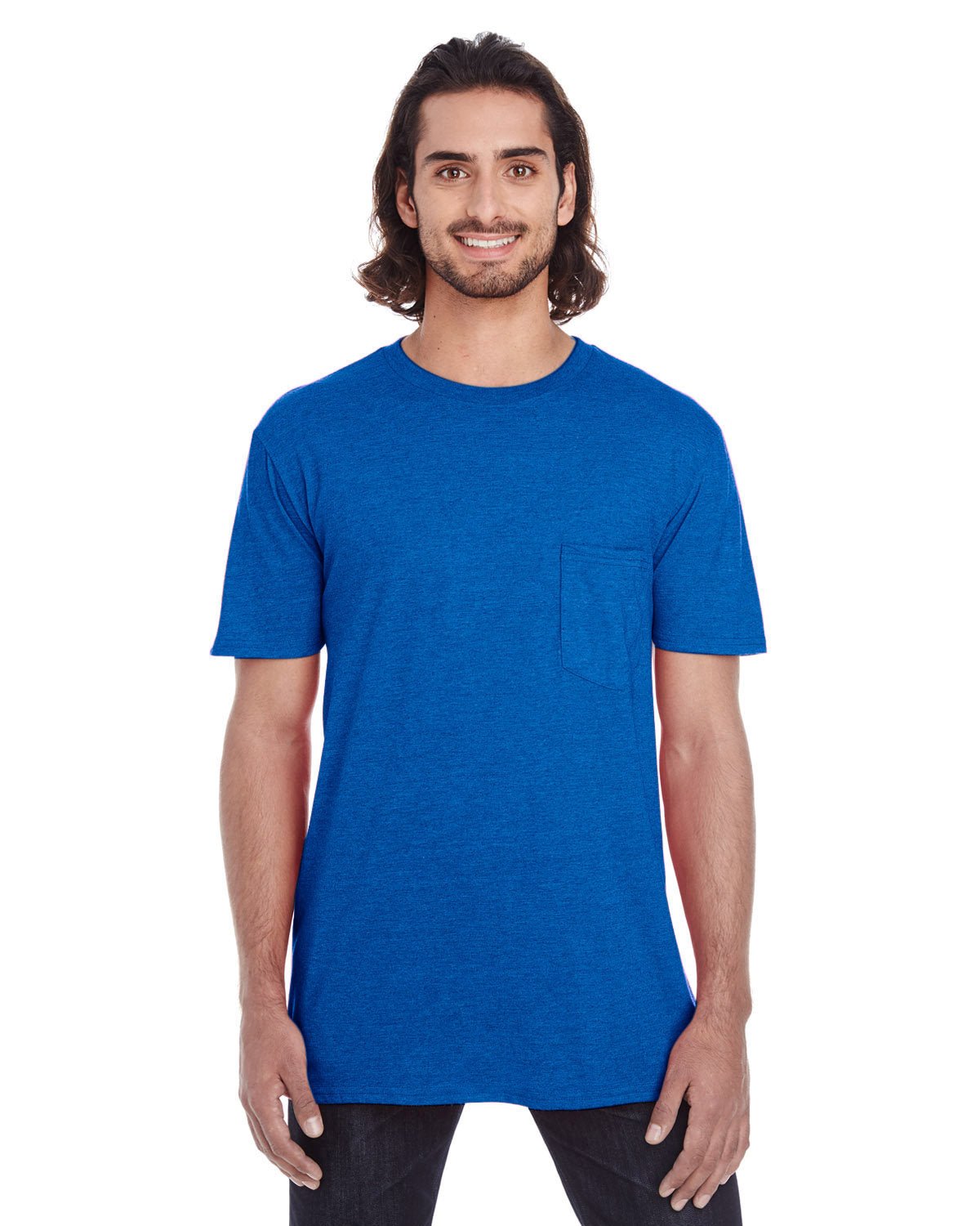 Anvil 983 Adult Lightweight Pocket T-Shirt