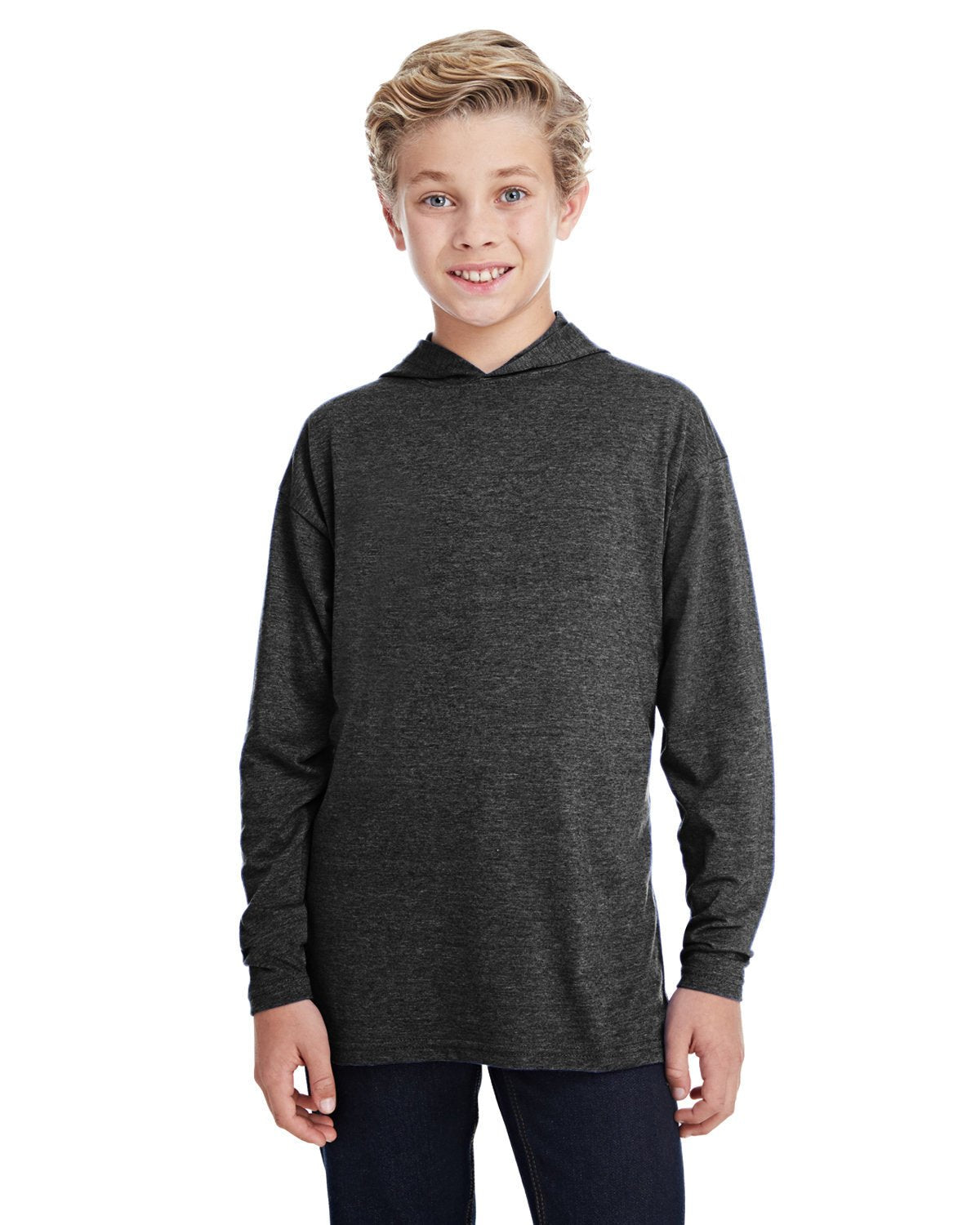 Anvil 987B Youth Long-Sleeve HoodedT-Shirt