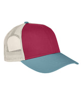 Authentic Pigment AP1919 Tri-Color Trucker Hat