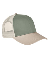 Authentic Pigment AP1919 Tri-Color Trucker Hat