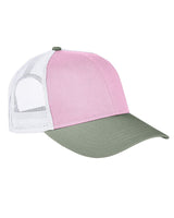 Authentic Pigment AP1919 Tri-Color Trucker Hat