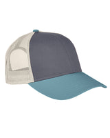 Authentic Pigment AP1919 Tri-Color Trucker Hat
