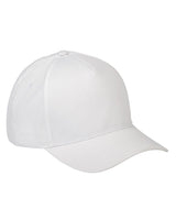 Big Accessories BX034 5 - Panel Brushed Twill Cap - Ninja Transfers