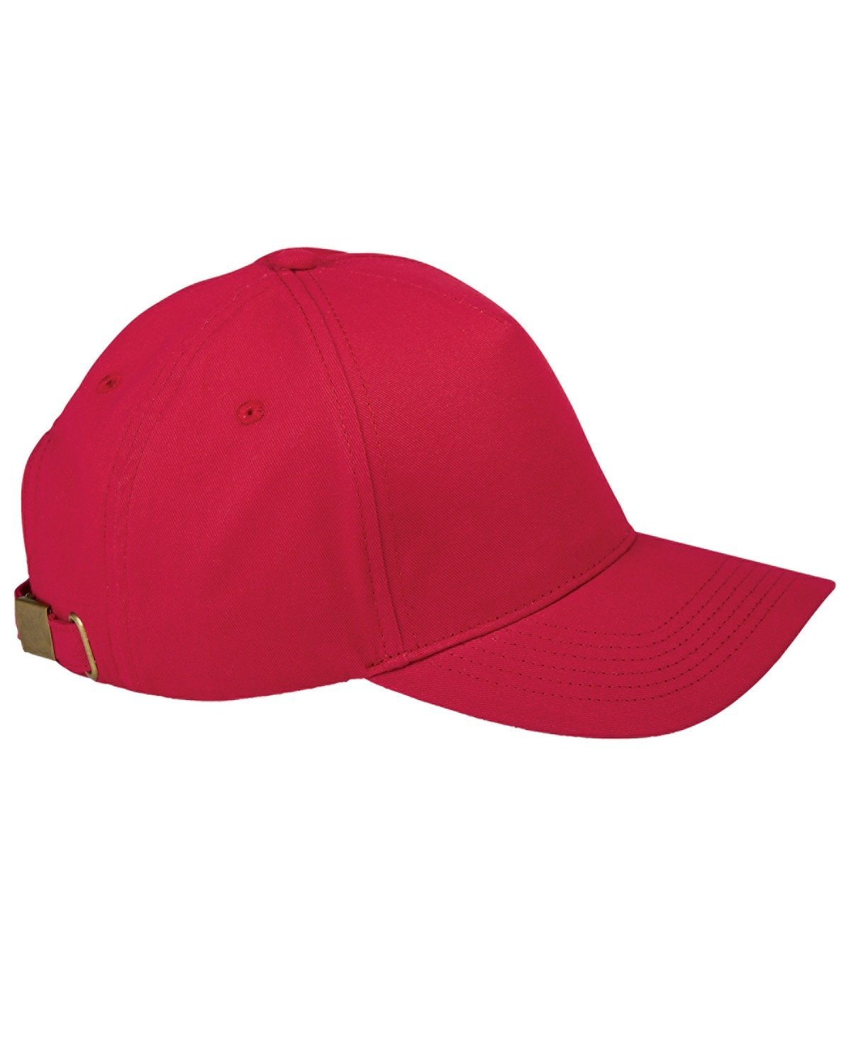 Big Accessories BX034 5 - Panel Brushed Twill Cap - Ninja Transfers