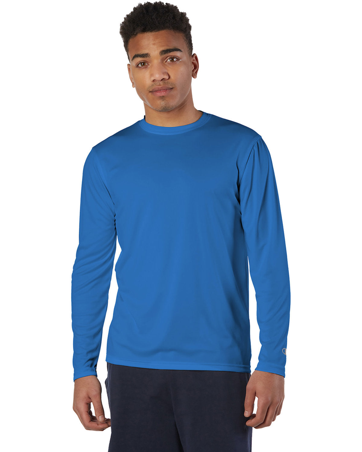 Champion CW26 Adult 4.1 oz. Double Dry Long-Sleeve Interlock T-Shirt