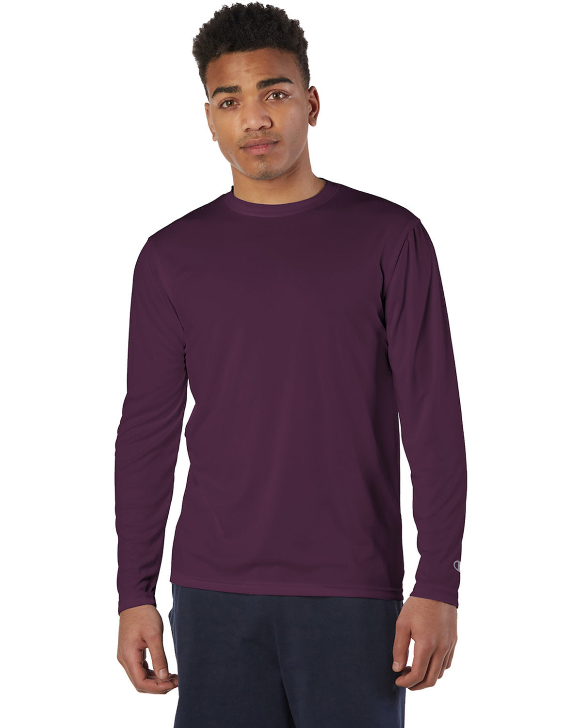 Champion CW26 Adult 4.1 oz. Double Dry Long-Sleeve Interlock T-Shirt