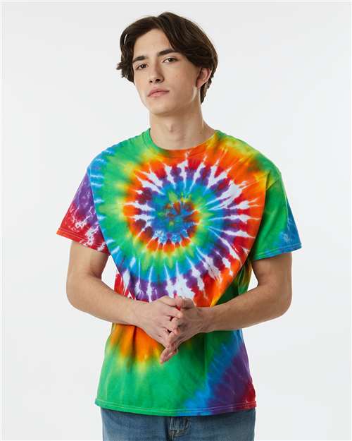 Dyenomite 200MS Multi - Color Spiral Tie - Dyed T-Shirt - Ninja Transfers