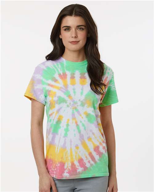 Dyenomite 200MS Multi - Color Spiral Tie - Dyed T-Shirt - Ninja Transfers