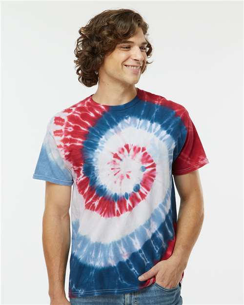 Dyenomite 200MS Multi - Color Spiral Tie - Dyed T-Shirt - Ninja Transfers