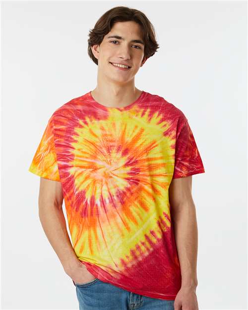 Dyenomite 200MS Multi - Color Spiral Tie - Dyed T-Shirt - Ninja Transfers