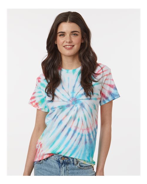 Dyenomite 200MS Multi - Color Spiral Tie - Dyed T-Shirt - Ninja Transfers