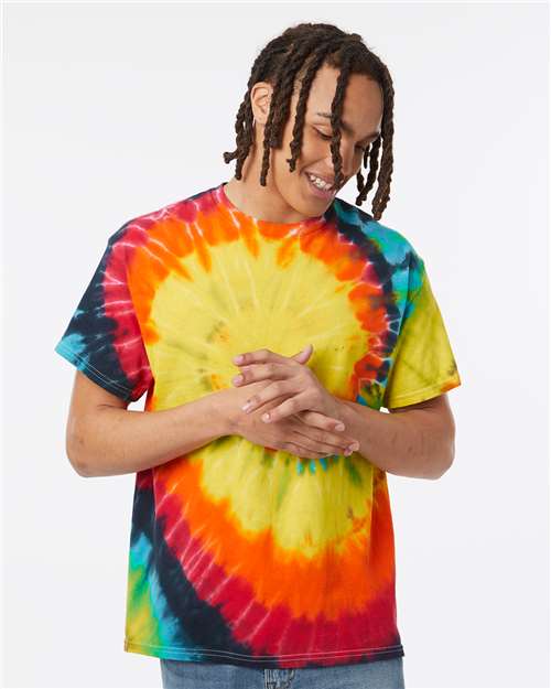 Dyenomite 200MS Multi - Color Spiral Tie - Dyed T-Shirt - Ninja Transfers