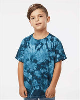 Dyenomite 20BCR Youth Crystal Tie - Dyed T-Shirt - Ninja Transfers