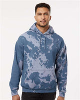 Dyenomite 680BW Essential Fleece Bleach Wash Hooded Sweatshirt - Ninja Transfers