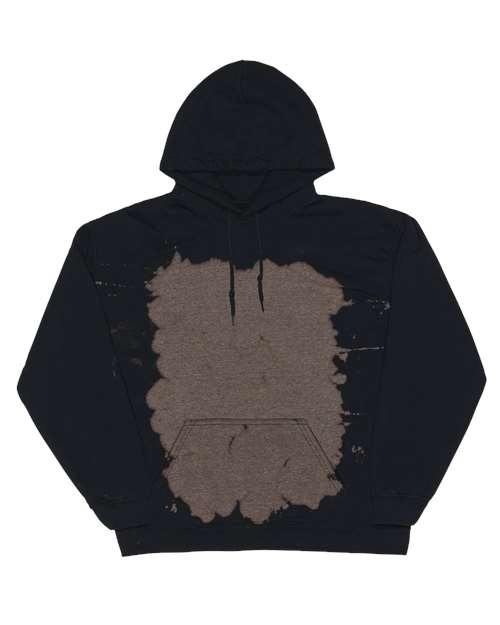 Dyenomite 680BW Essential Fleece Bleach Wash Hooded Sweatshirt - Ninja Transfers
