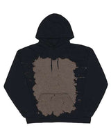 Dyenomite 680BW Essential Fleece Bleach Wash Hooded Sweatshirt - Ninja Transfers