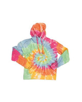 Dyenomite 854MS Multi - Color Spiral Tie - Dyed Hooded Sweatshirt - Ninja Transfers