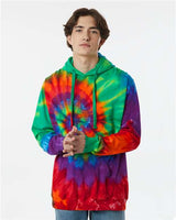 Dyenomite 854MS Multi - Color Spiral Tie - Dyed Hooded Sweatshirt - Ninja Transfers