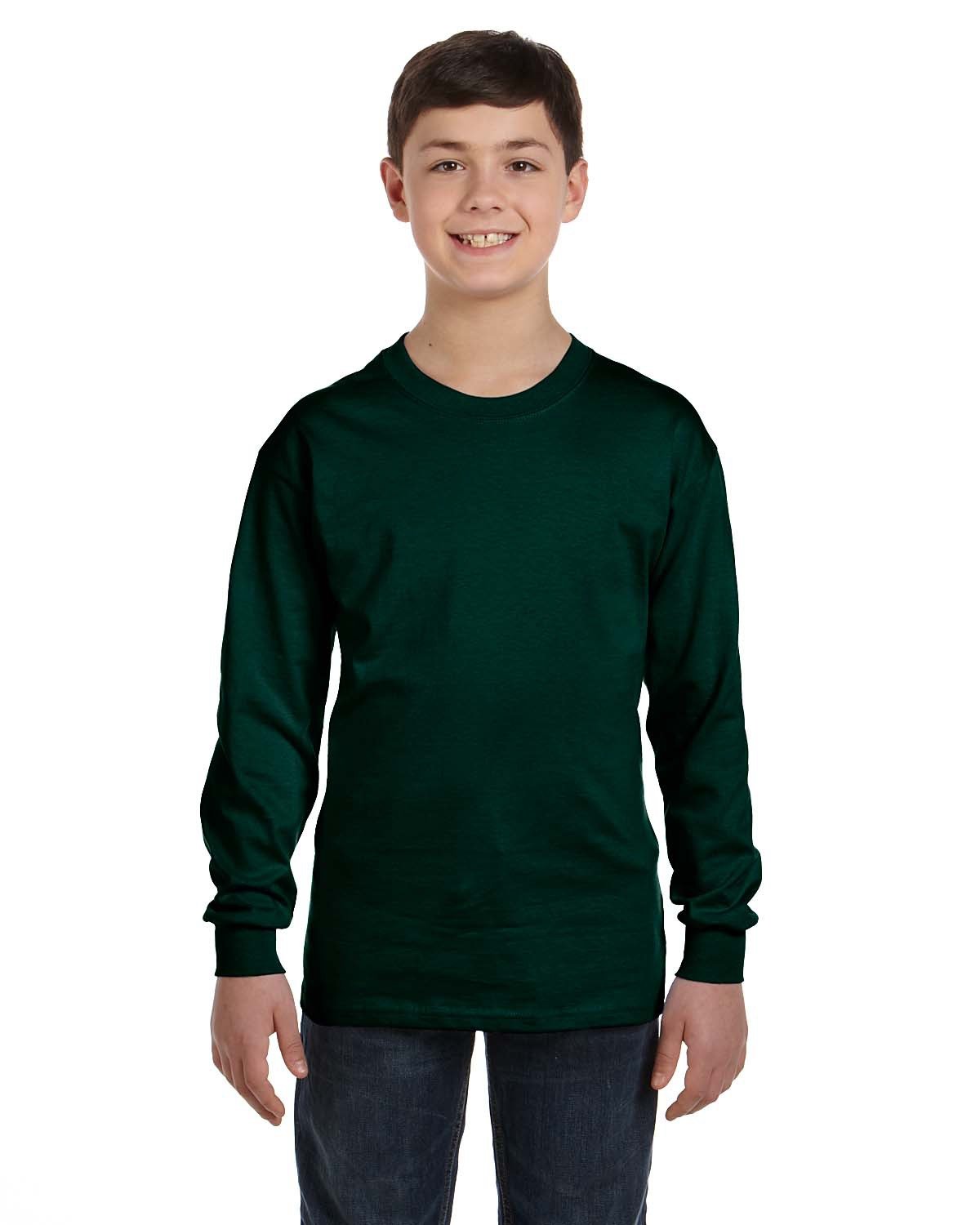 Gildan G540B Youth Heavy Cotton Long-Sleeve T-Shirt (CR)