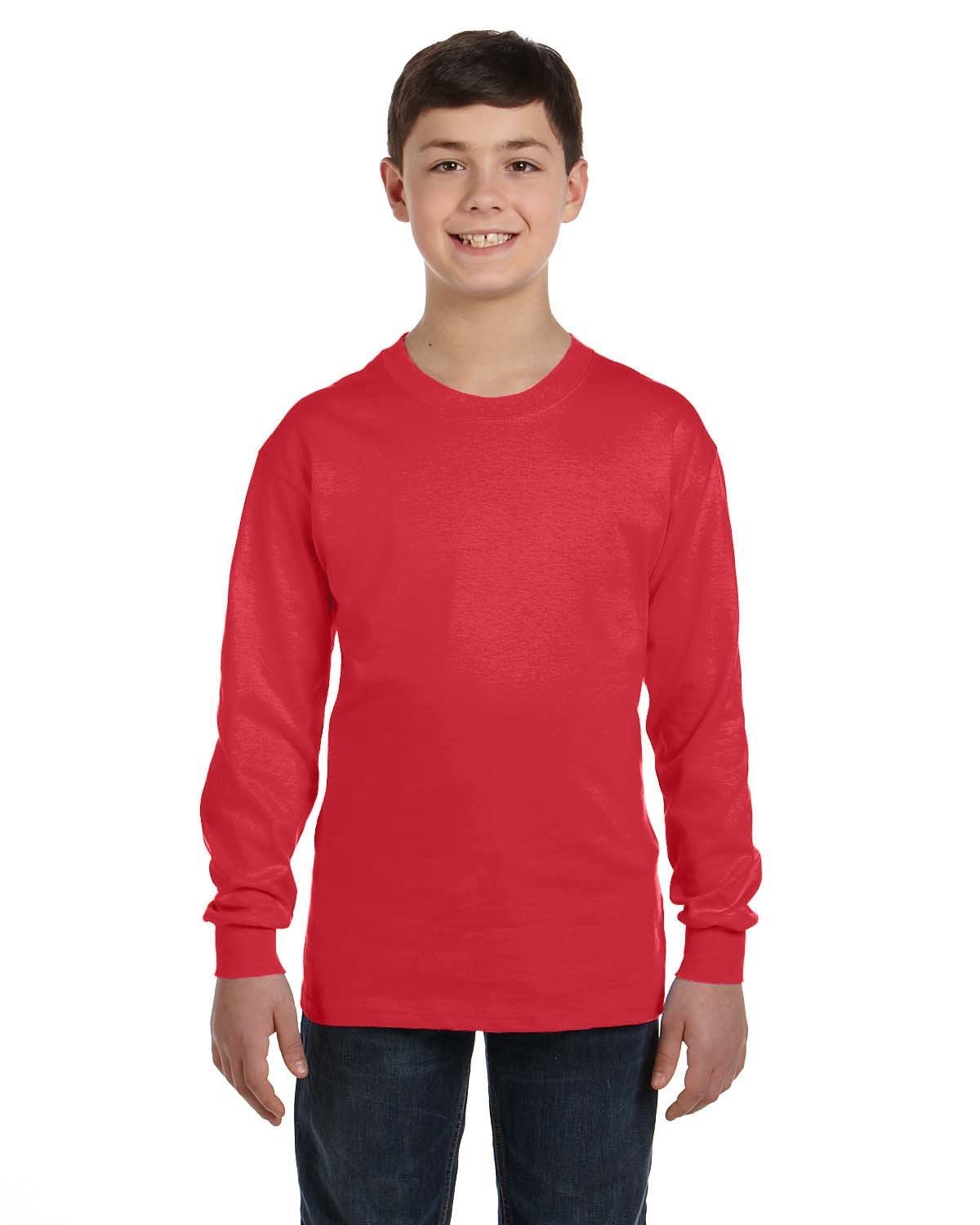 Gildan G540B Youth Heavy Cotton Long-Sleeve T-Shirt (CR)