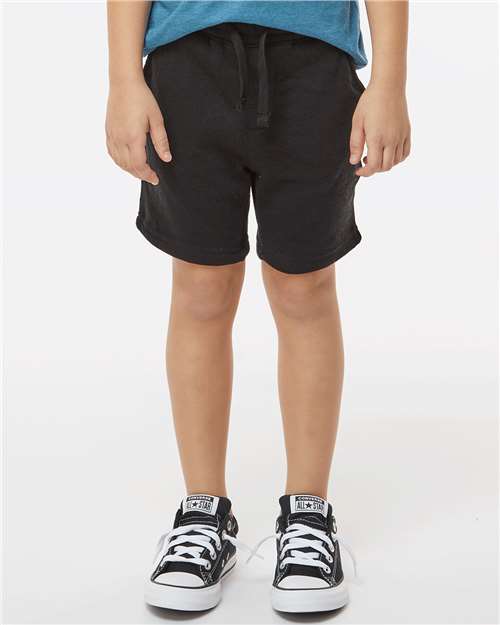 Independent Trading Co. PRM11SRT Toddler Lightweight Special Blend Fleece Shorts - Ninja Transfers