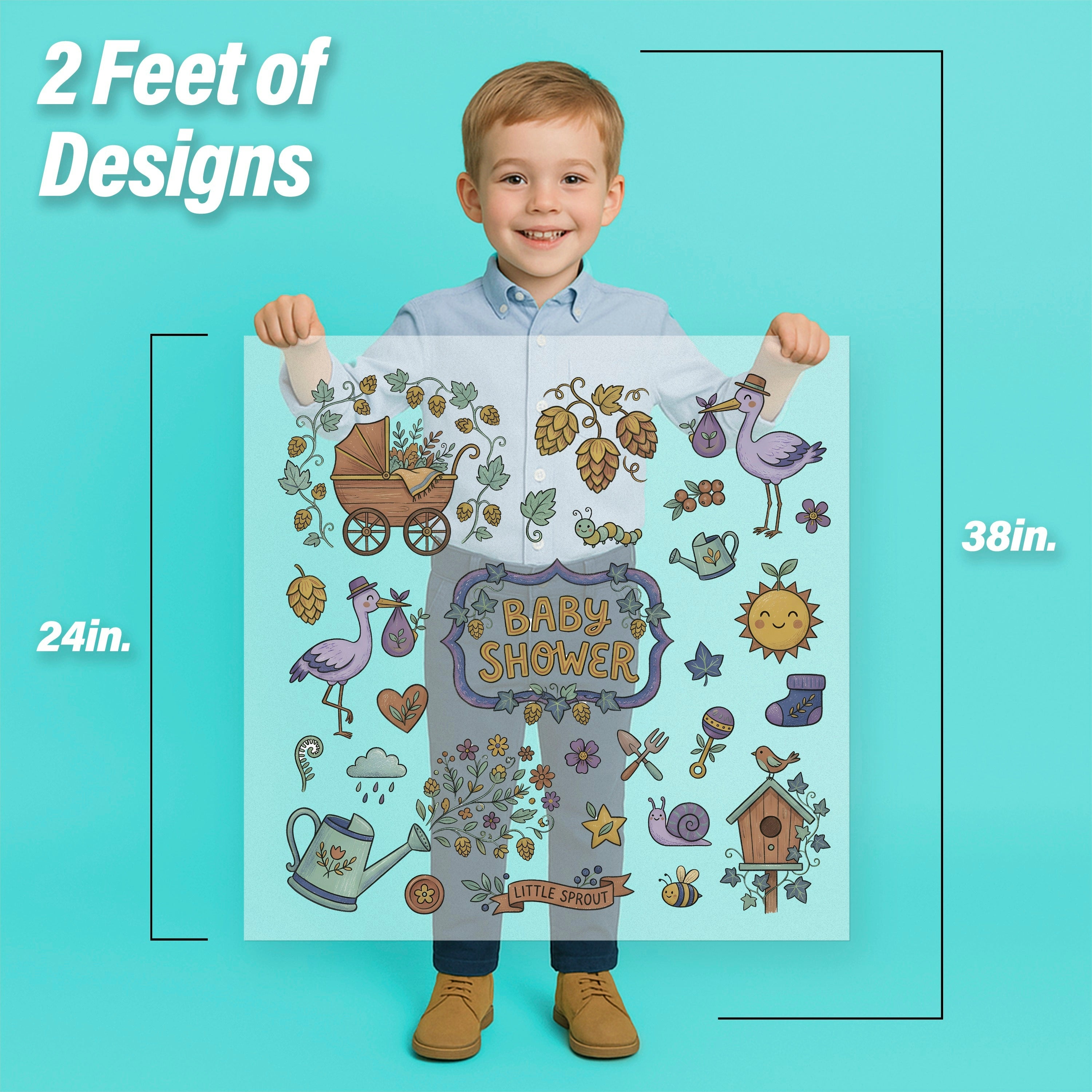 Gardening Baby Shower Pressables Pack
