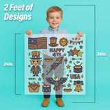 Retro Folk 4th of July Pressables Pack