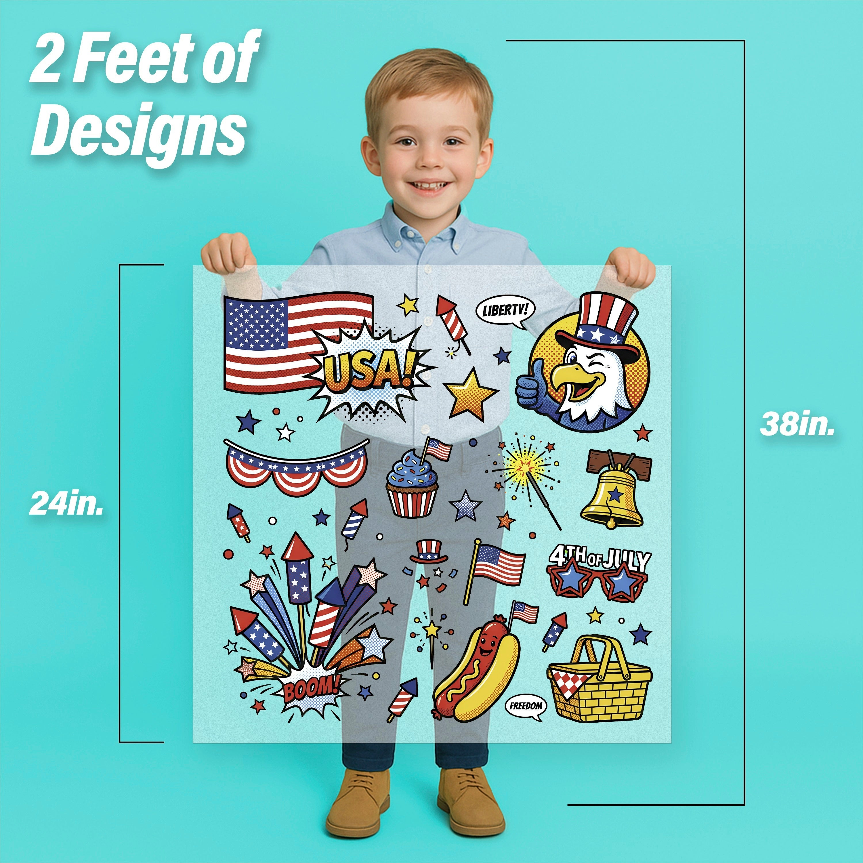 Pop Art Patriotic Pressables Pack