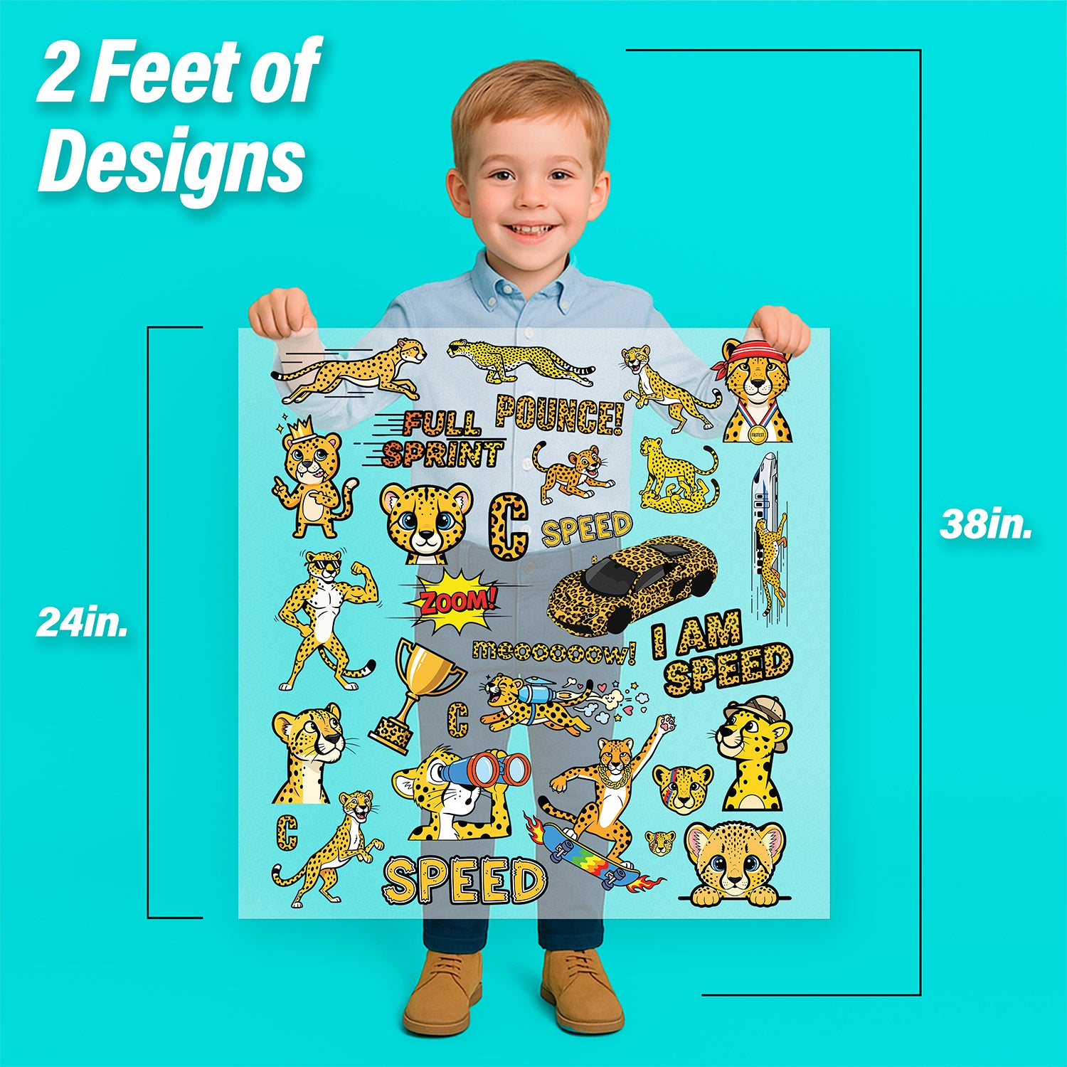 Cheetahs Pressables Pack