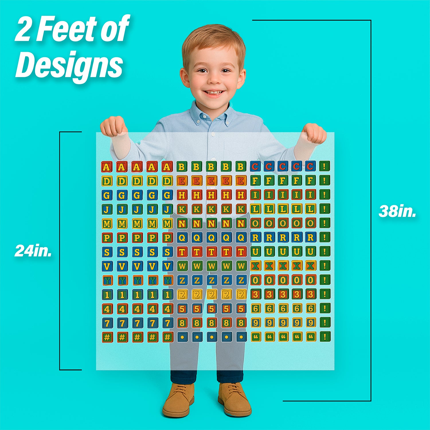 Toy Block Lettering Pressables Pack