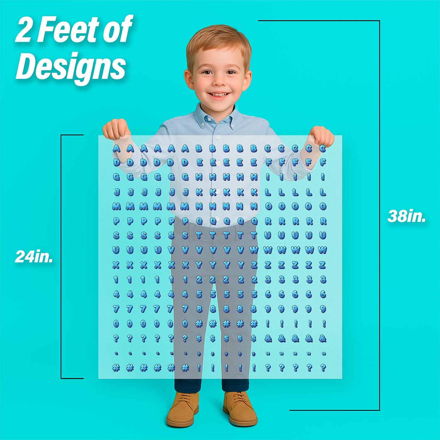 Ocean Lettering Pressables Pack