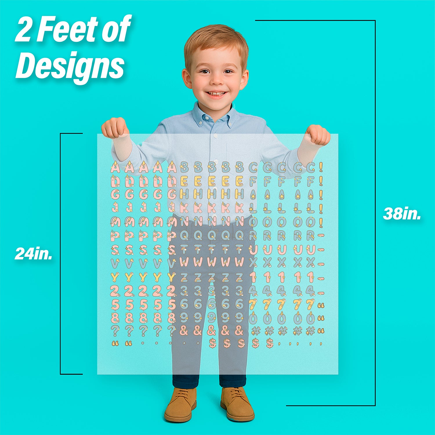 Unicorn Lettering Pressables Pack