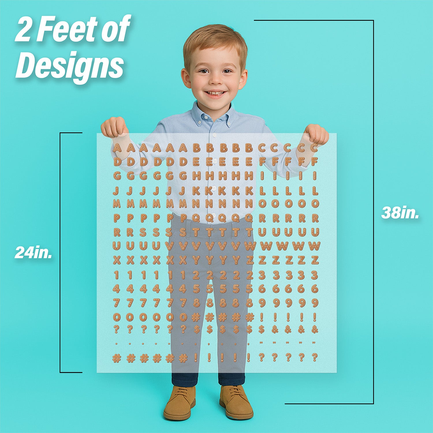 Christmas Ginger Bread Letters & Symbols Pressables Pack