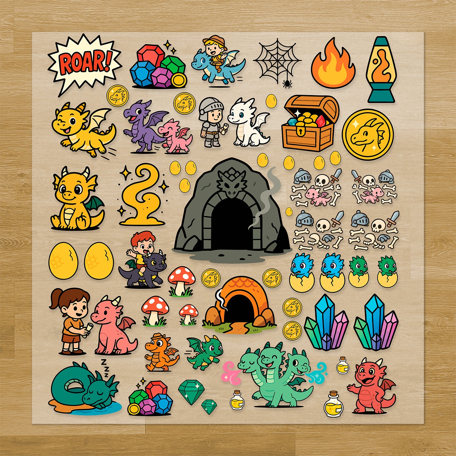 Build Your Own Dragon's Lair Stage Pressables Pack