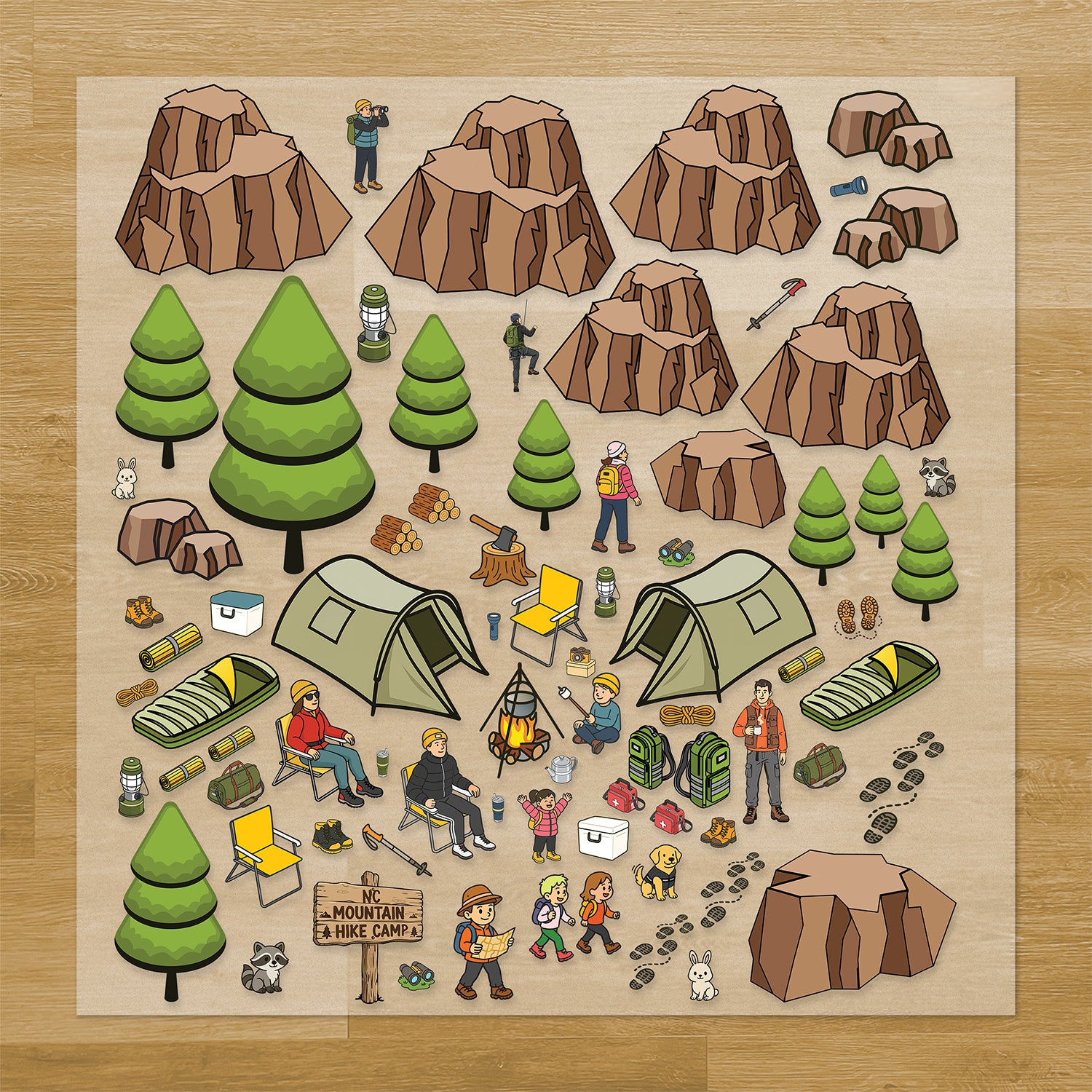 Build Your Own Mountain Hike Pressables Pack