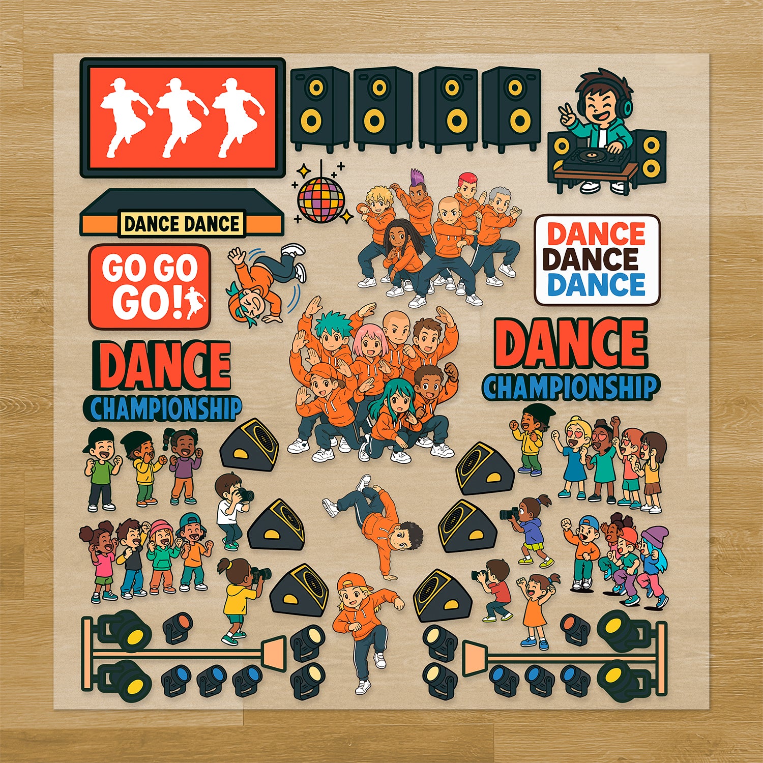 Build Your Own Dance Stage Pressables Pack