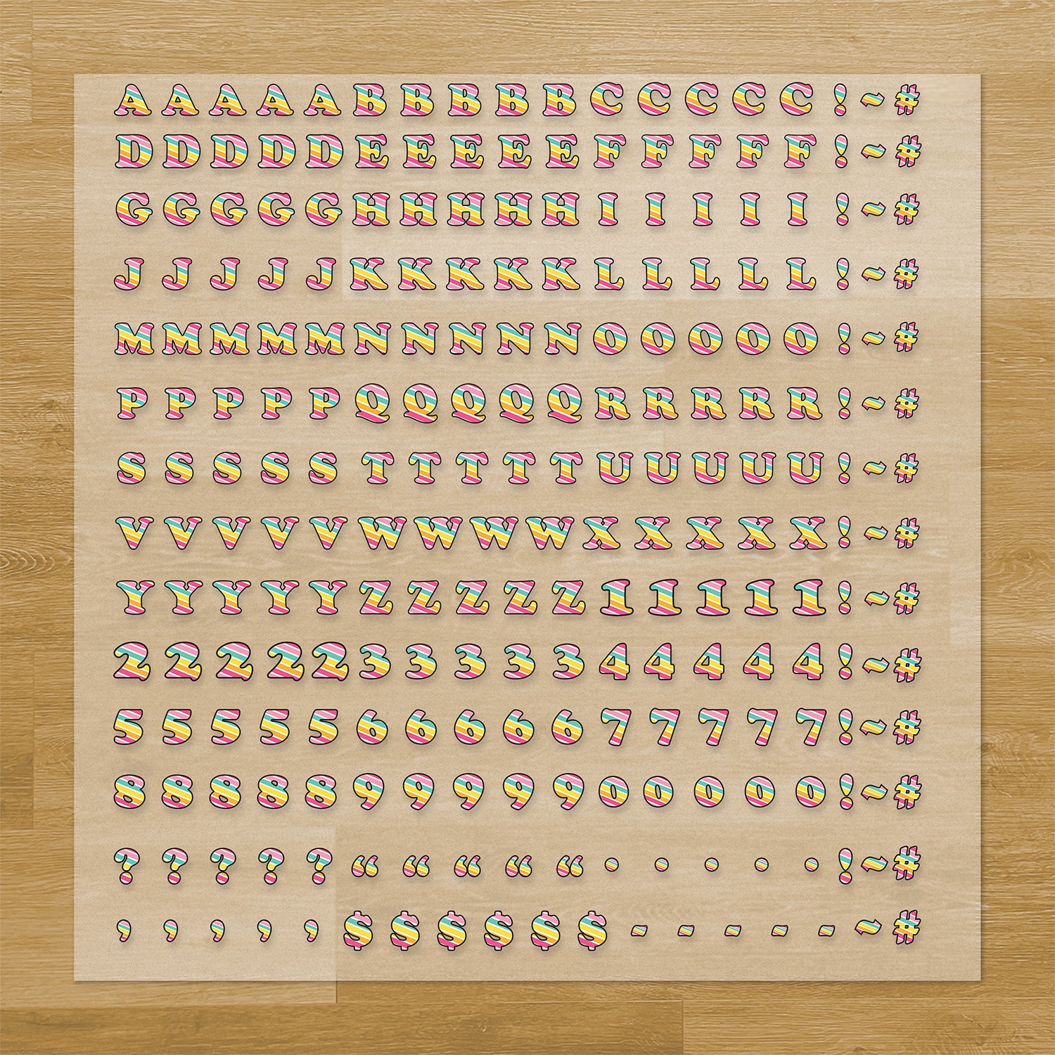 Candy Lettering Pressables Pack