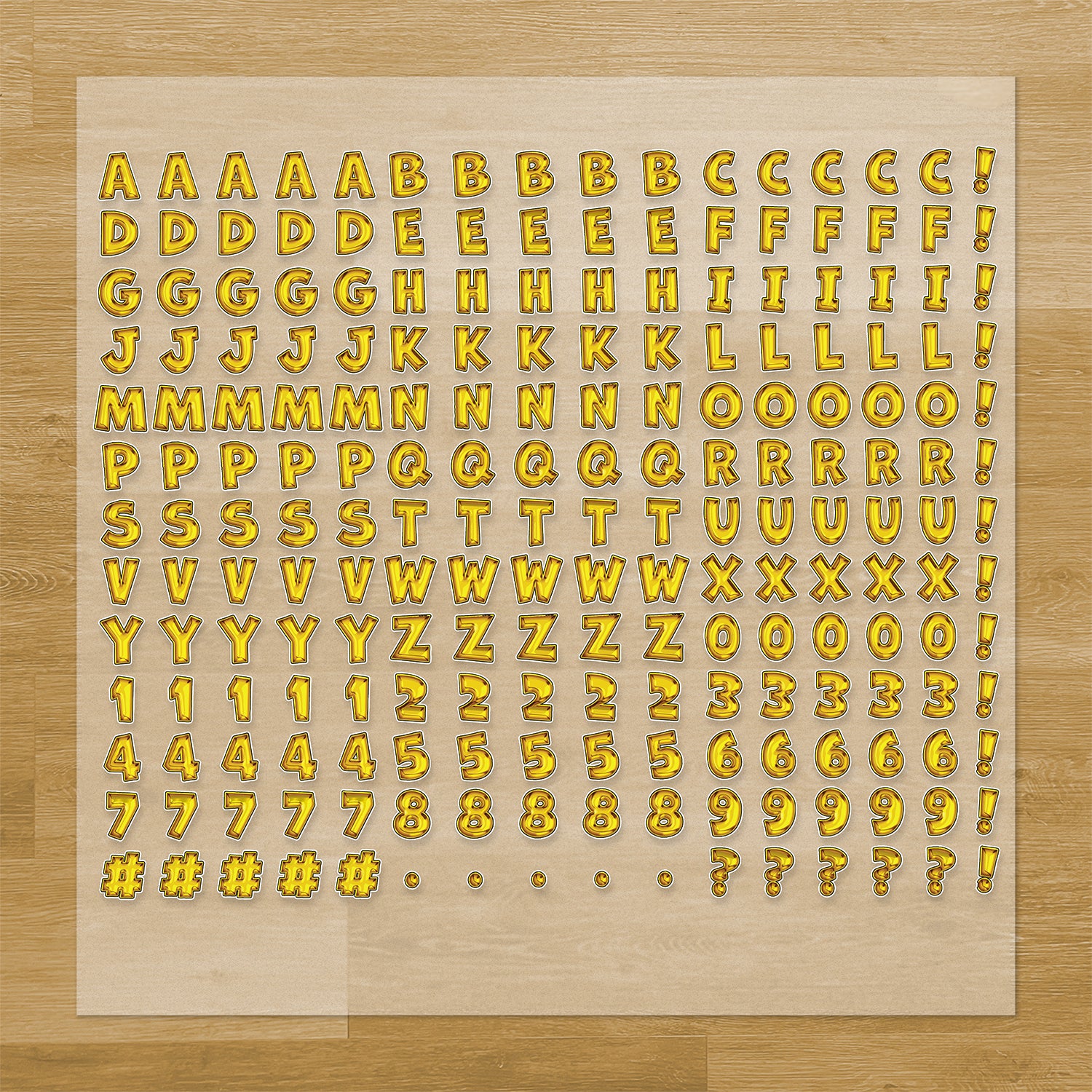 New Year's Lettering Pressables Pack